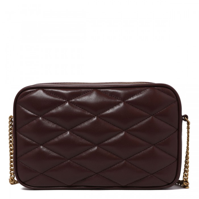 Matelassé leather camera bag