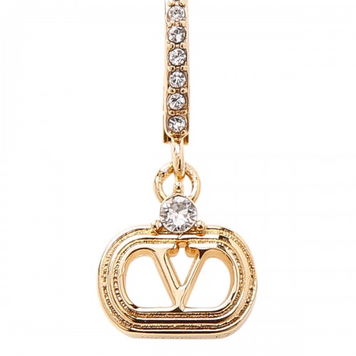 Ovalette metal and crystal... 2