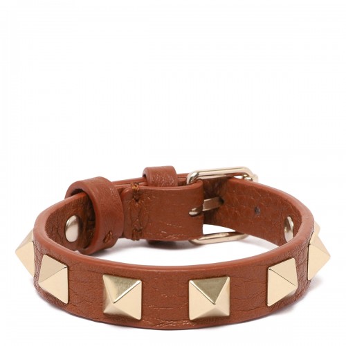 Rockstud leather bracelet