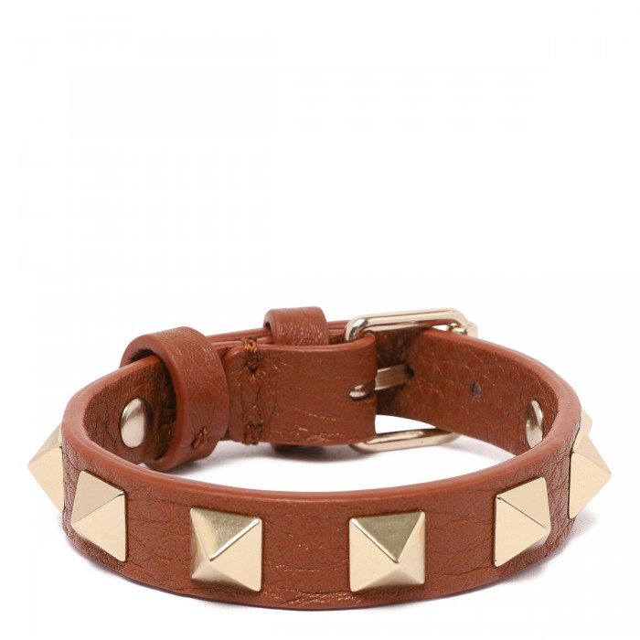 Rockstud leather bracelet