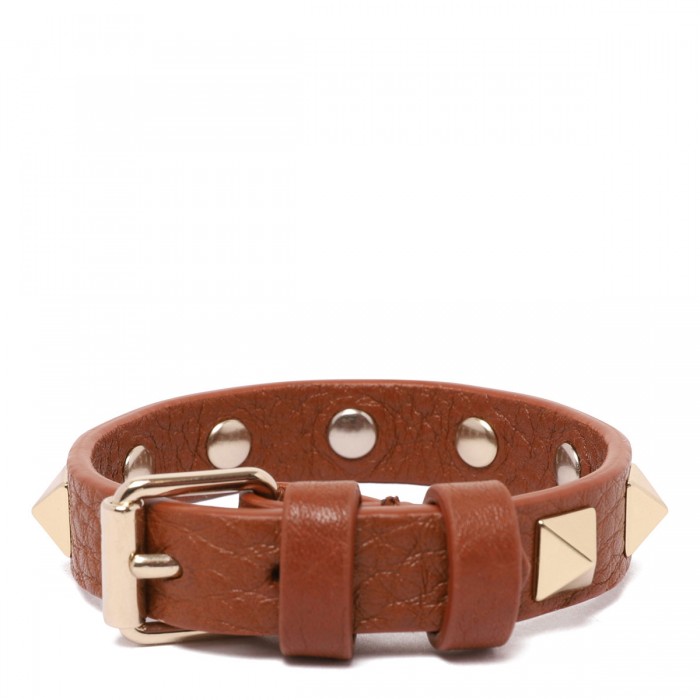 Rockstud leather bracelet