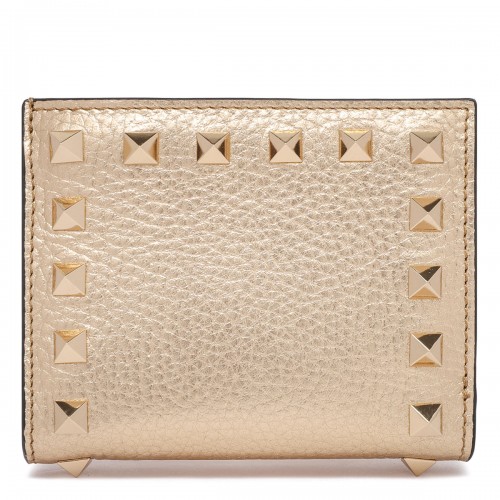 Rockstud leather wallet