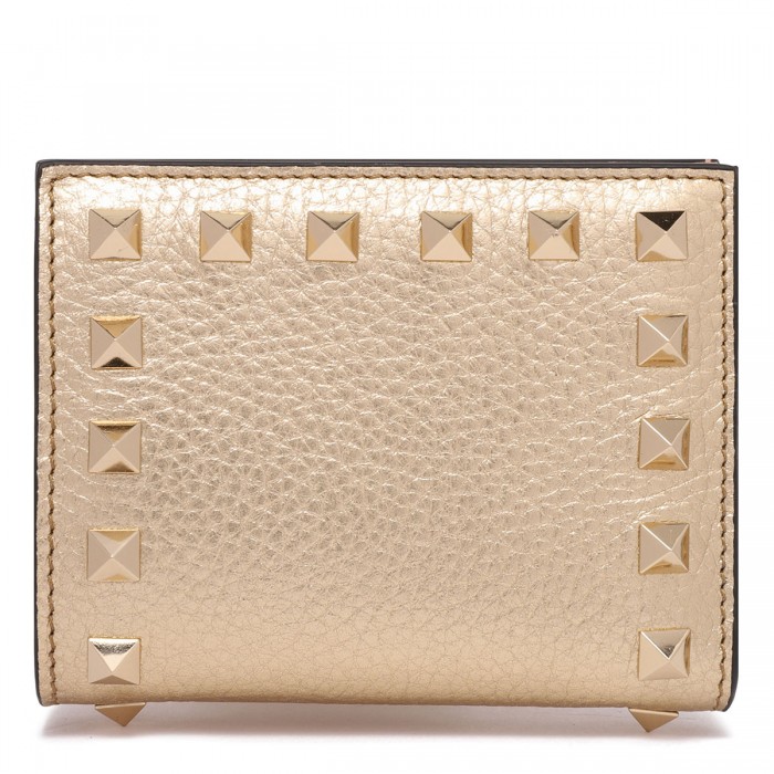 Rockstud leather wallet