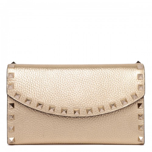 Rockstud wallet with chain