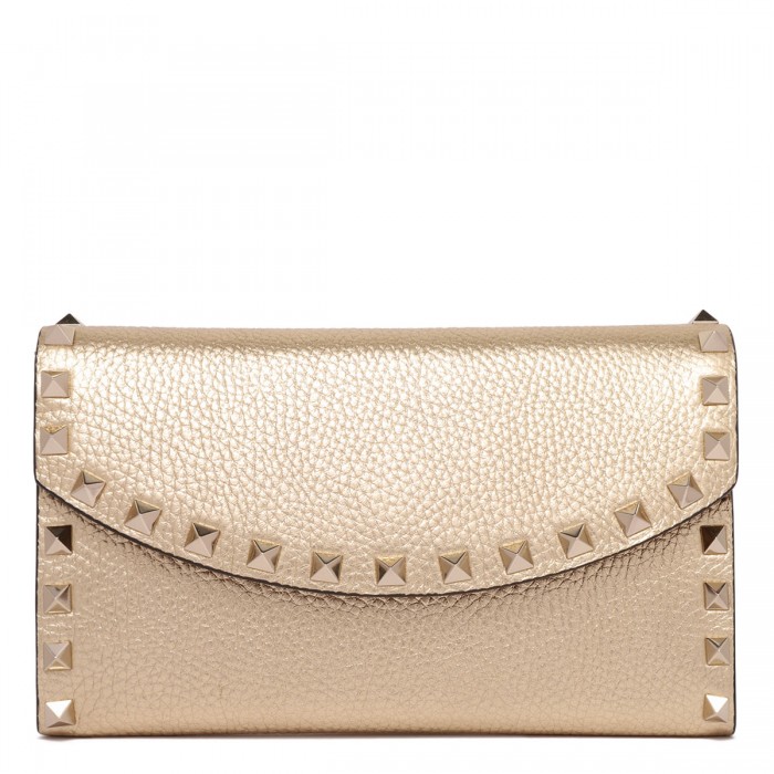 Rockstud wallet with chain