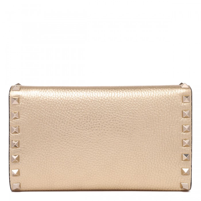 Rockstud wallet with chain