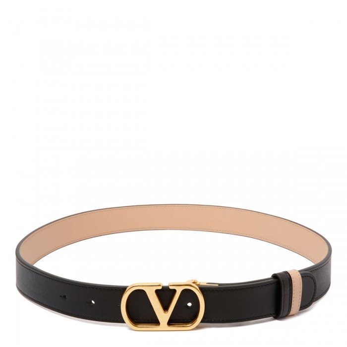 Vlogo signature reversible belt
