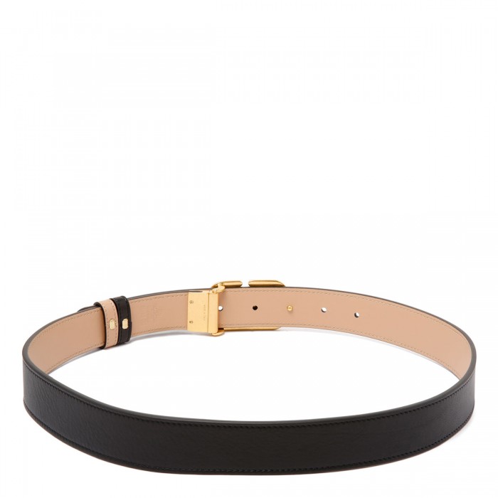 Vlogo signature reversible belt