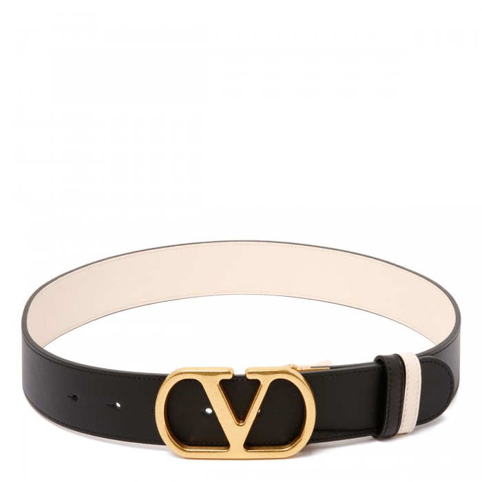 Vlogo signature reversible belt
