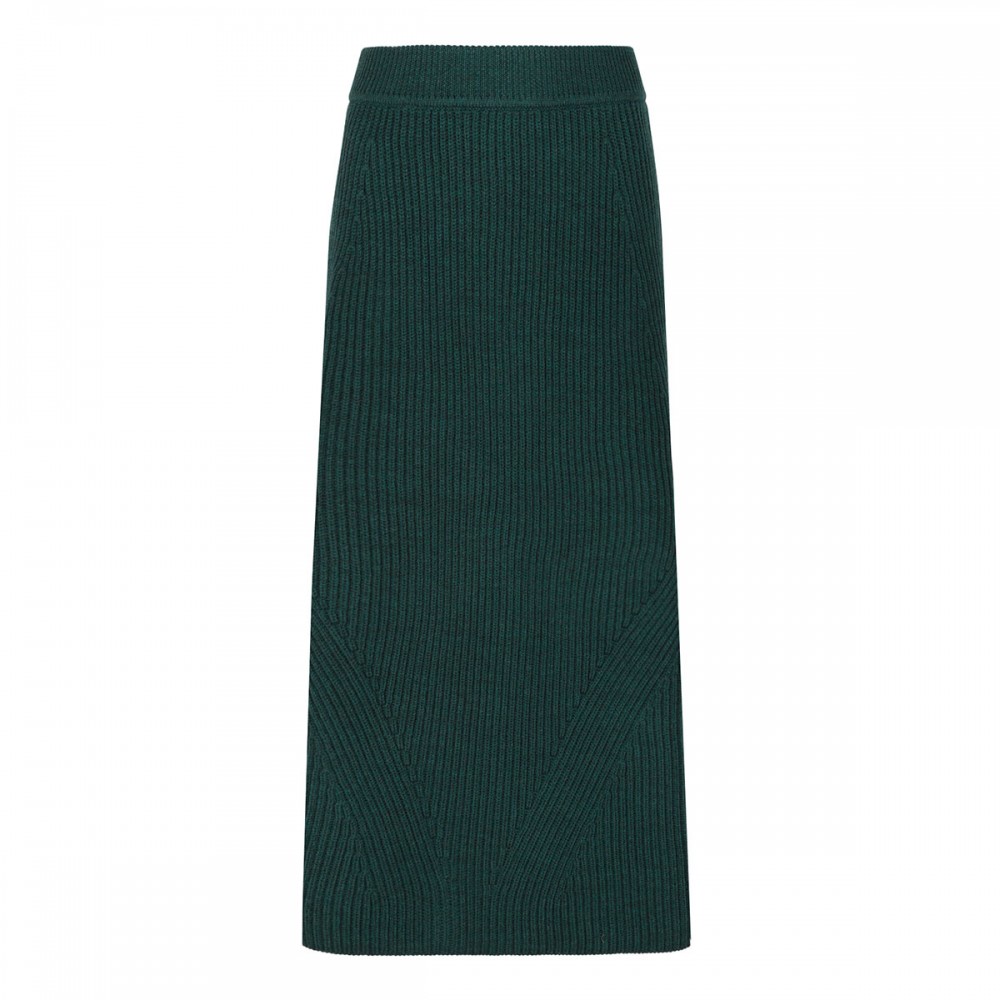 Hypnotic rib midi skirt