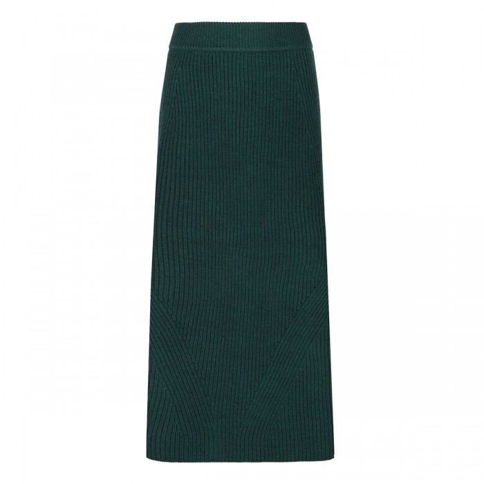 Hypnotic rib midi skirt