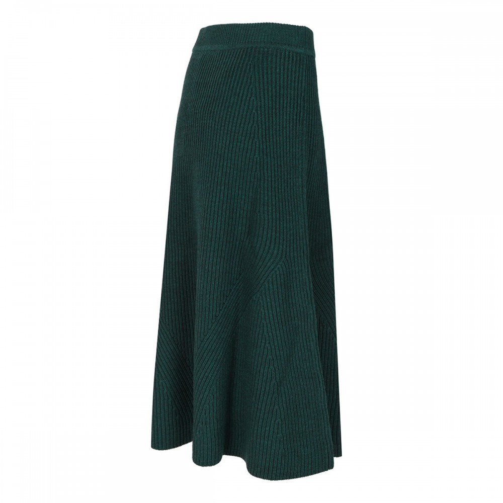Hypnotic rib midi skirt