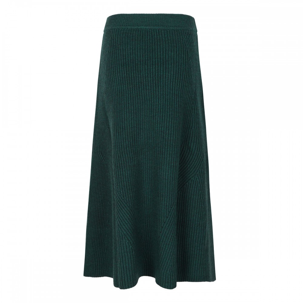 Hypnotic rib midi skirt