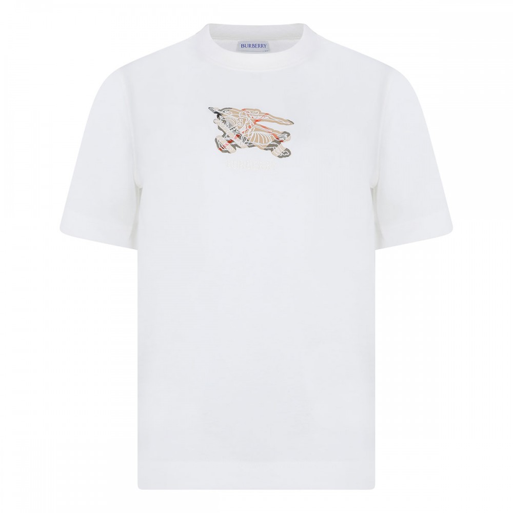 EKD check cotton T-shirt