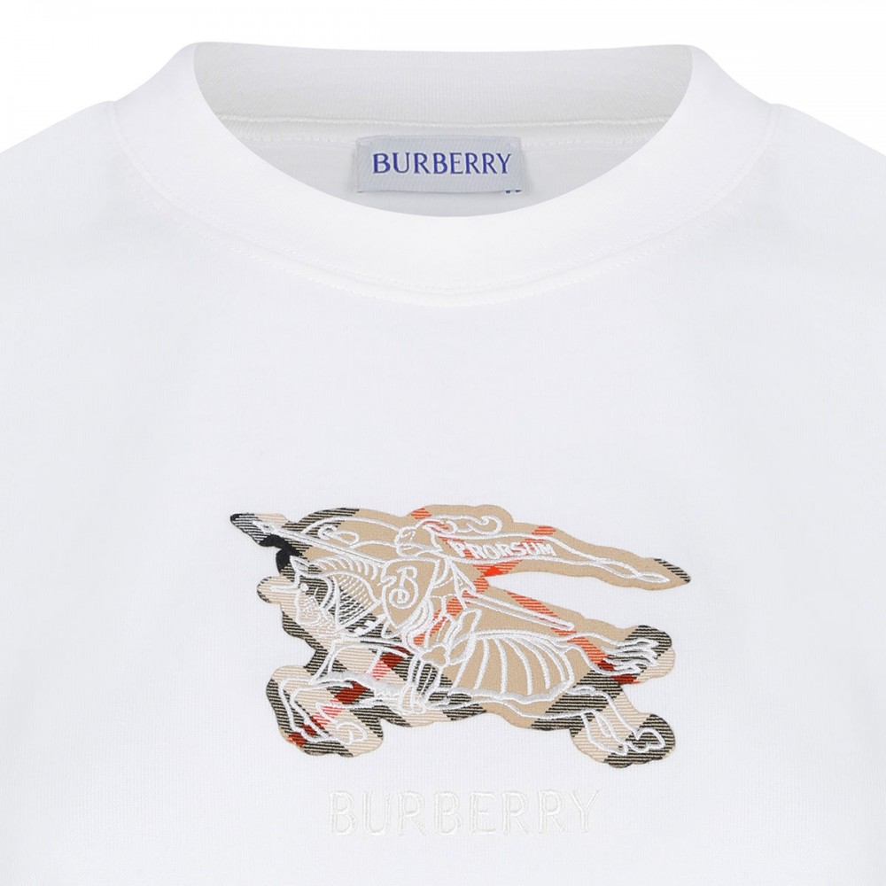 EKD check cotton T-shirt