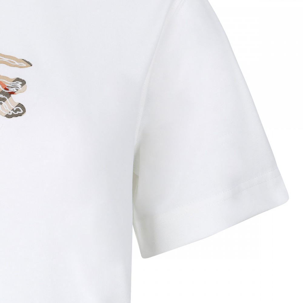 EKD check cotton T-shirt