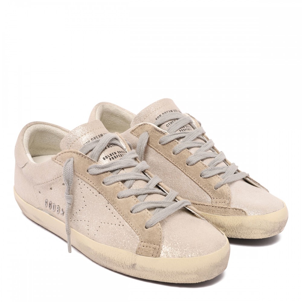 SuperStar glittery suede sneakers