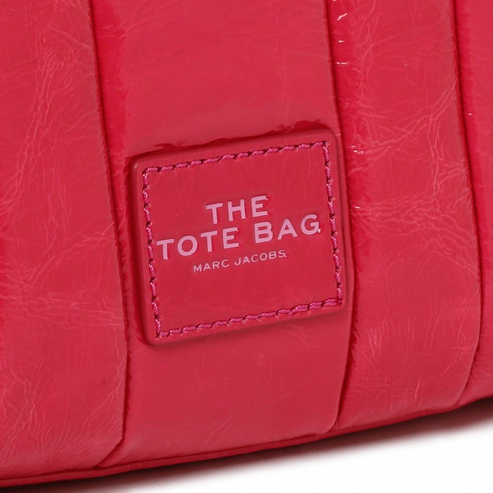 The Shiny Crinkle red micro tote
