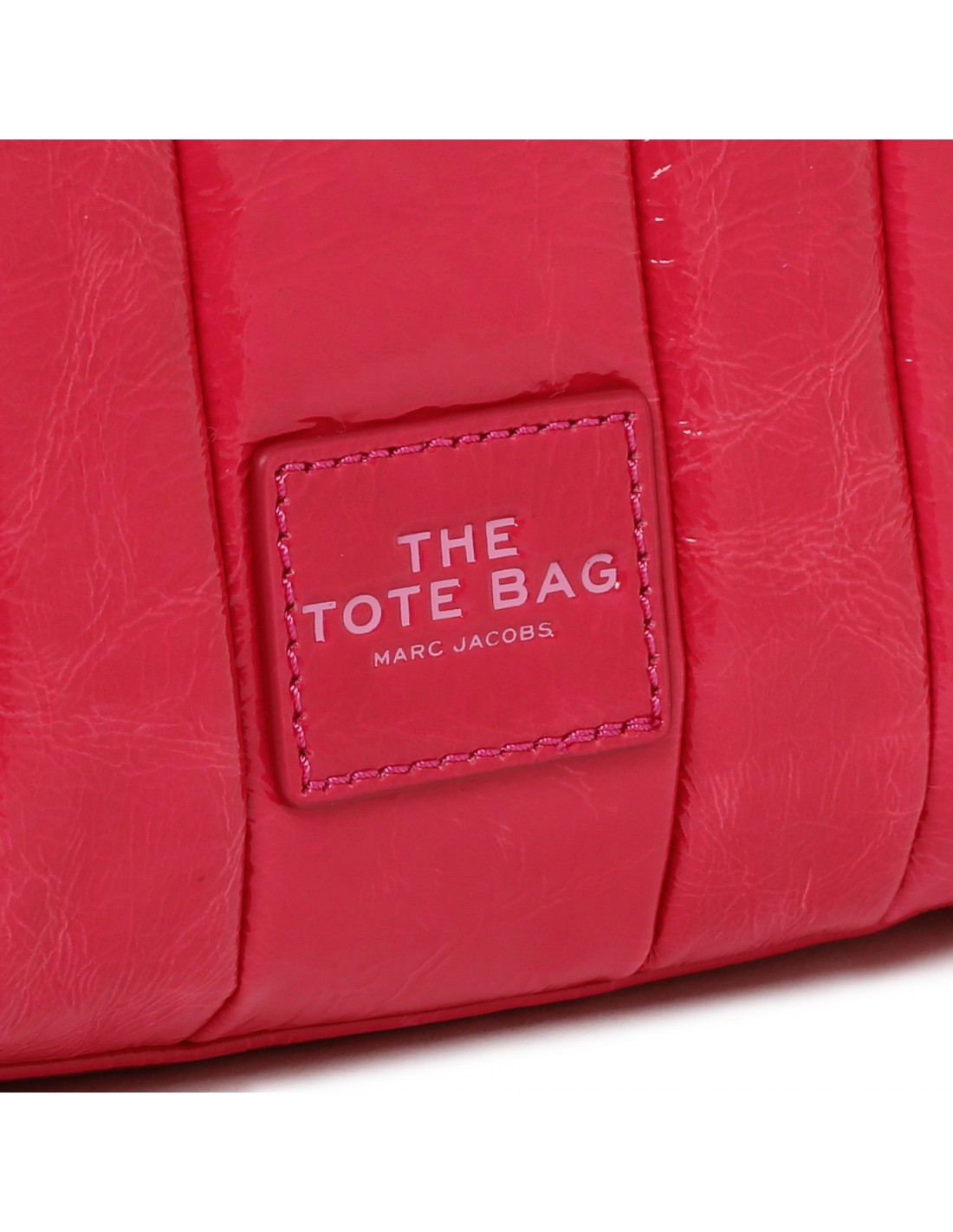 The Shiny Crinkle red micro tote