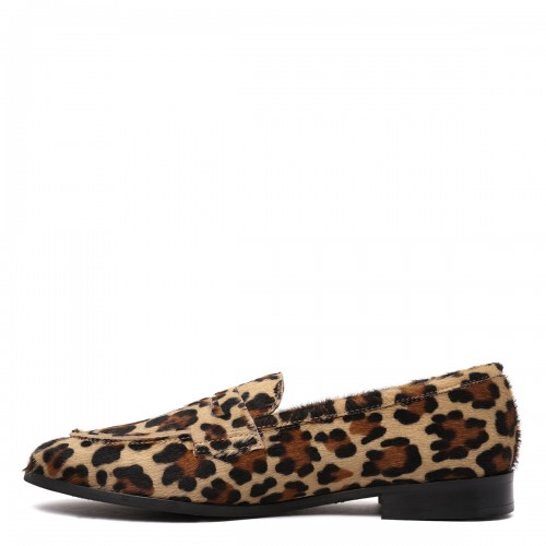 Leopard calf-hair loafers 2