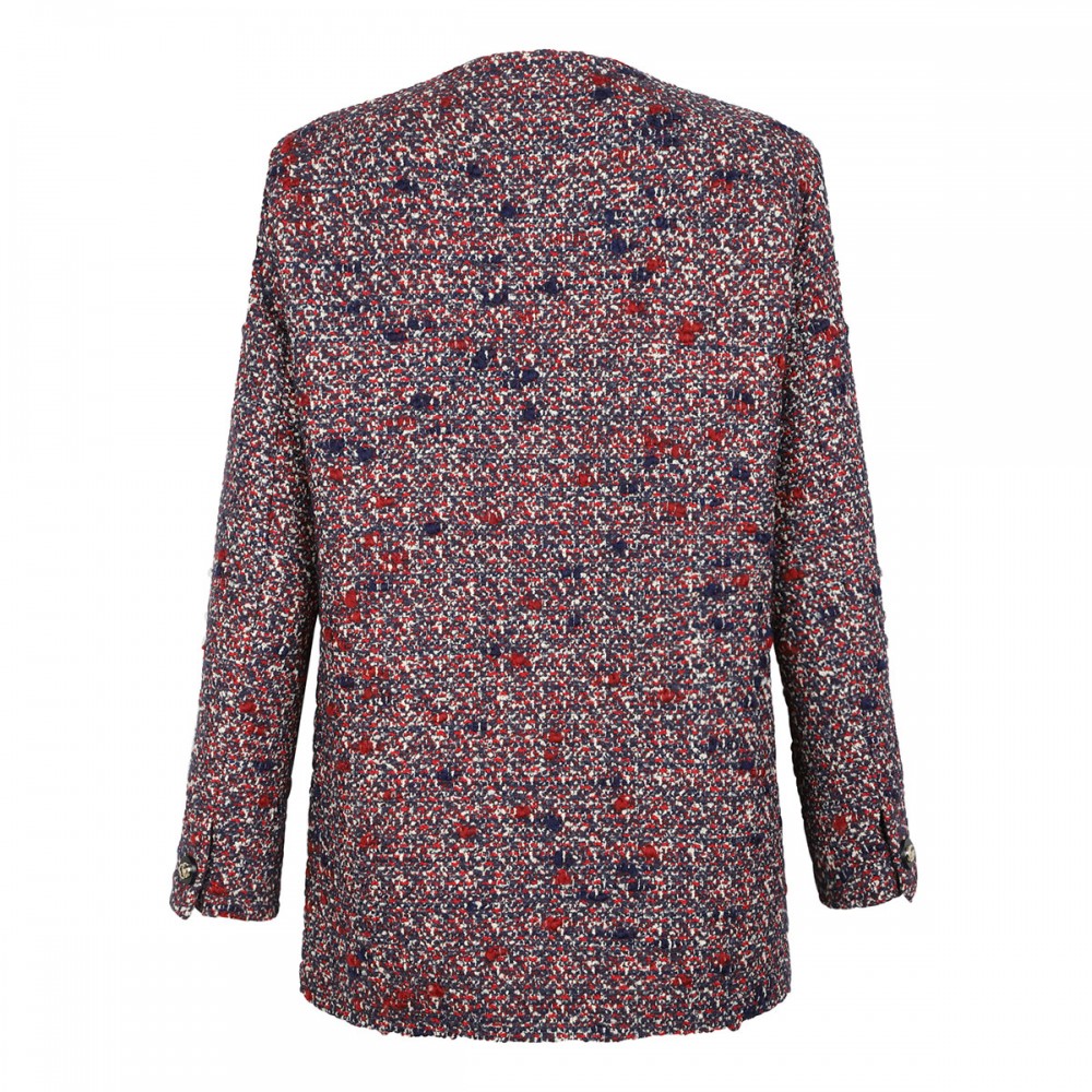 Multicolor bouclé wool jacket