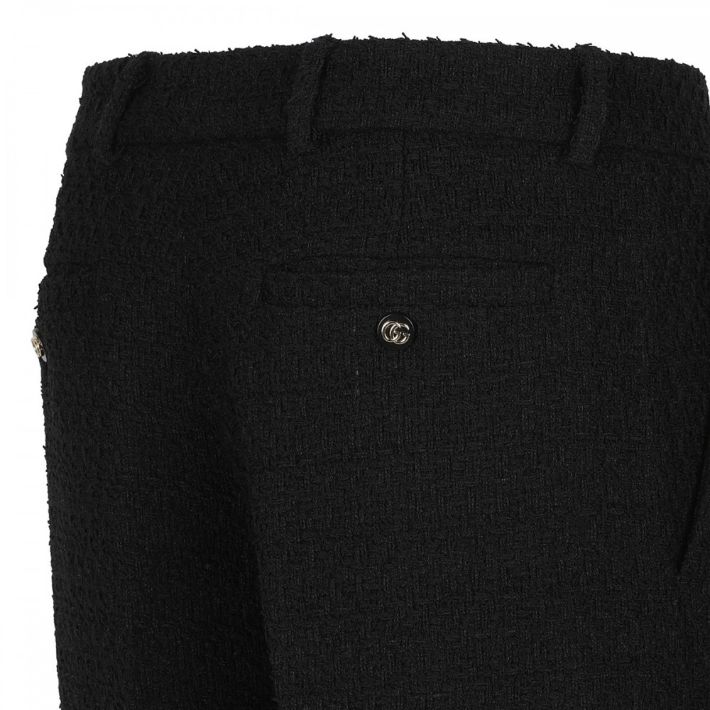 Wool tweed pants