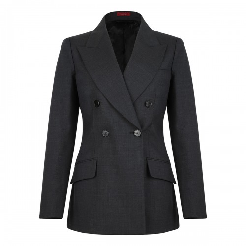 Double-breasted wool jacket