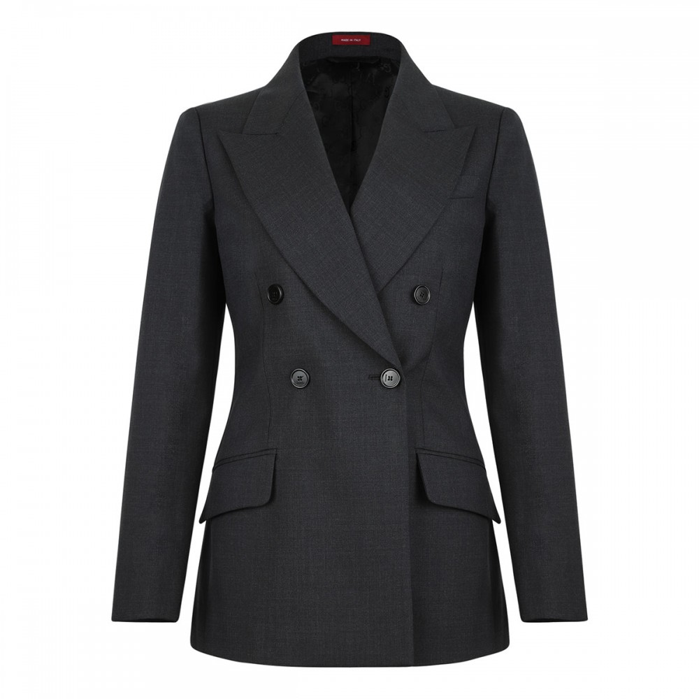 Double-breasted wool jacket