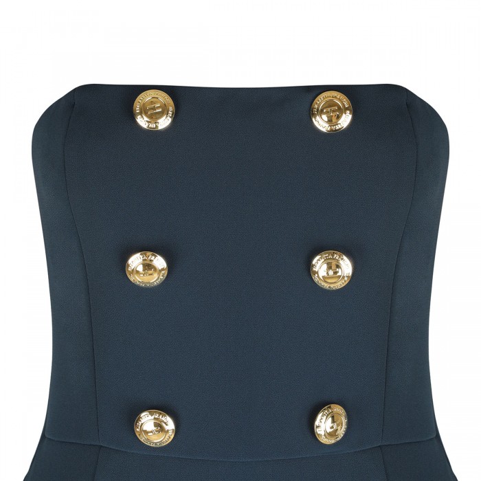 Lightweight crepe fabric long dress