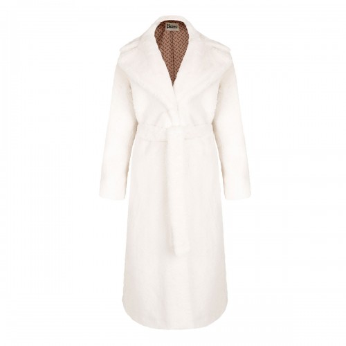 Soft faux fur long coat