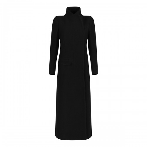 Black virgin wool coat