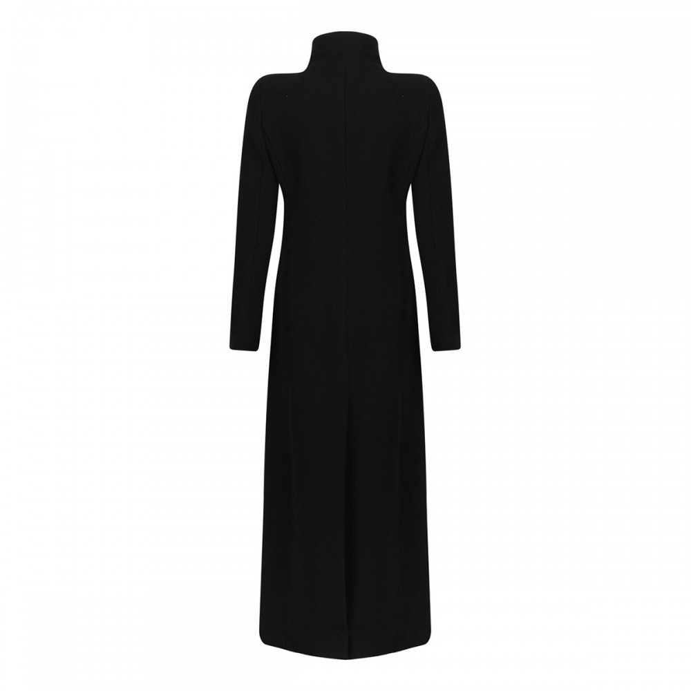 Black virgin wool coat