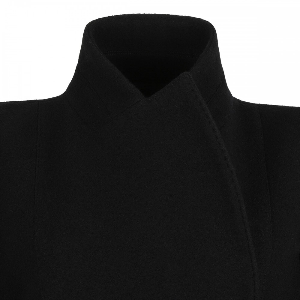 Black virgin wool coat