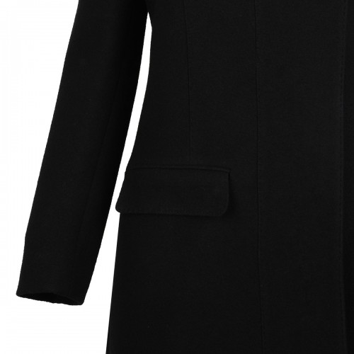 Black virgin wool coat 2