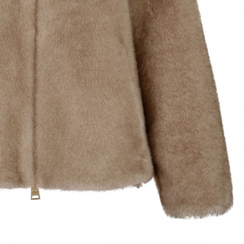 Soft faux fur hooded jacket 2
