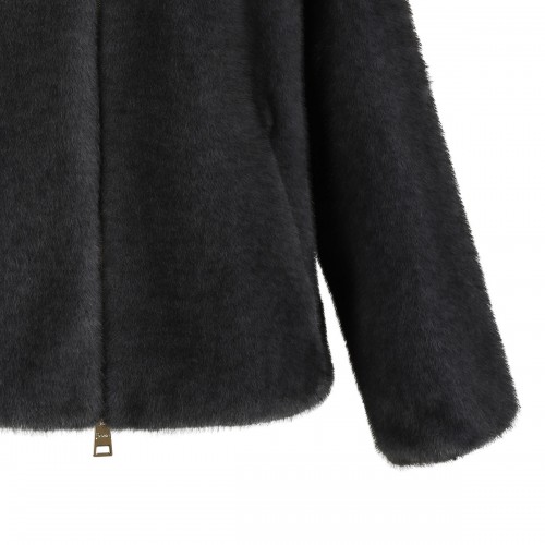 Soft faux fur hooded jacket 2