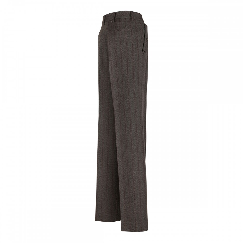 Pinstripe wool pants