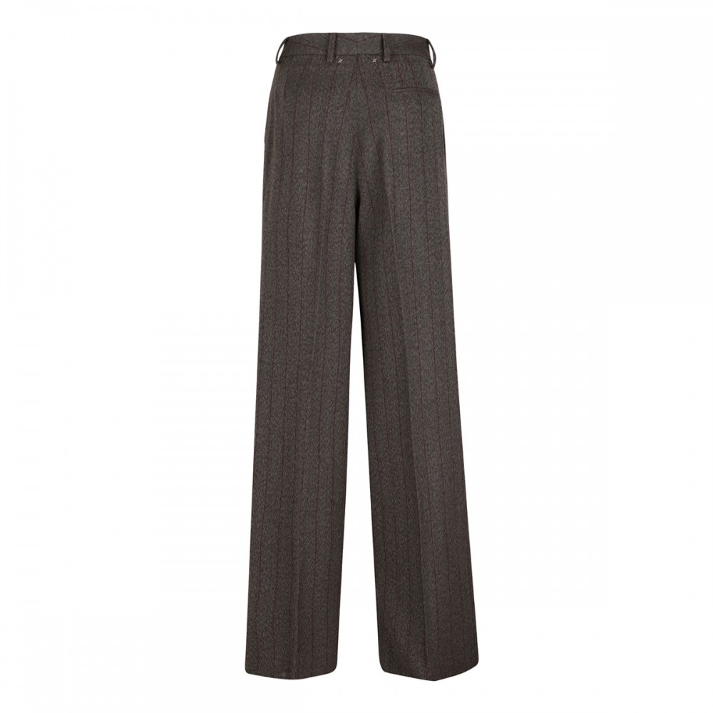 Pinstripe wool pants