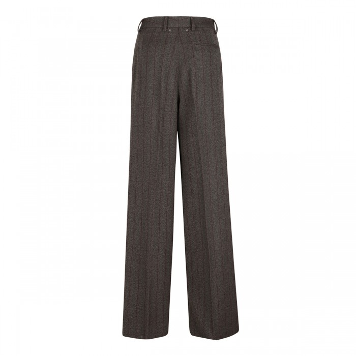 Pinstripe wool pants