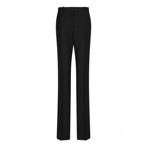 Wool-silk blend pants