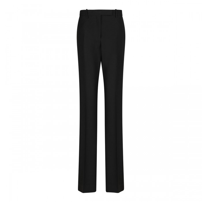 Wool-silk blend pants