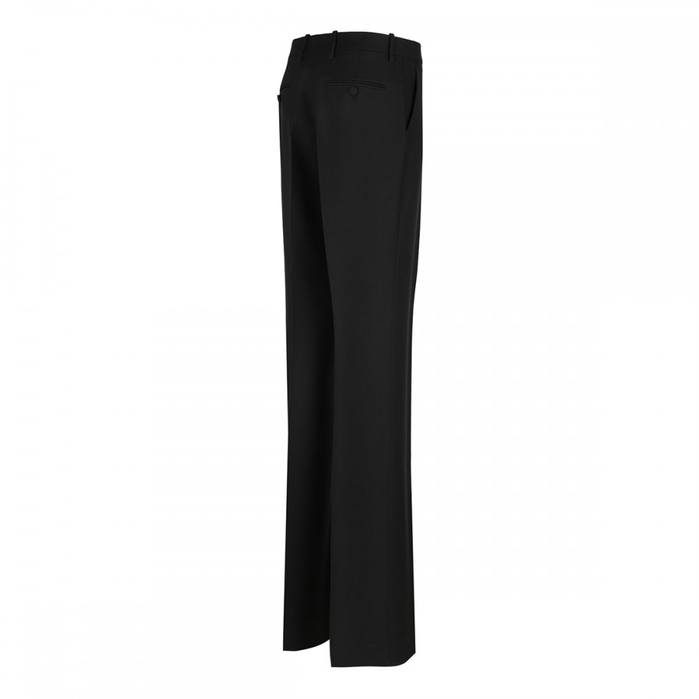 Wool-silk blend pants