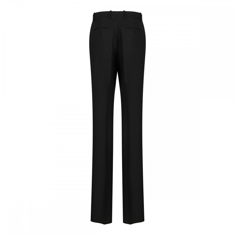 Wool-silk blend pants