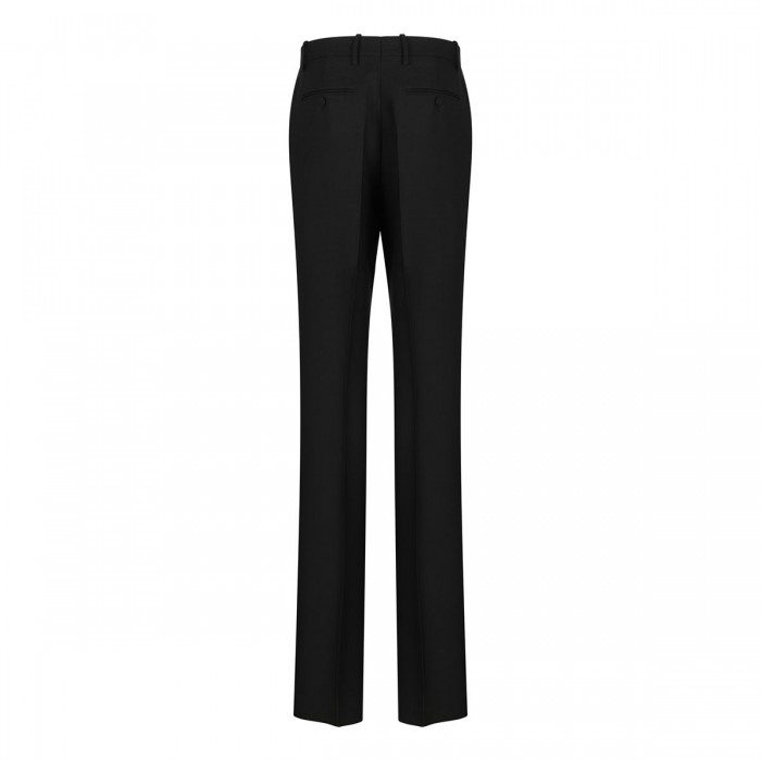 Wool-silk blend pants
