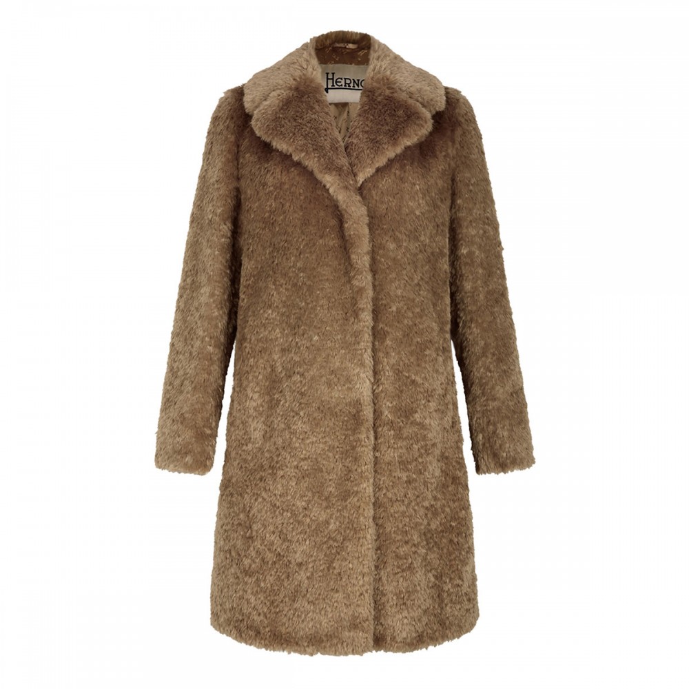 Soft faux fur coat