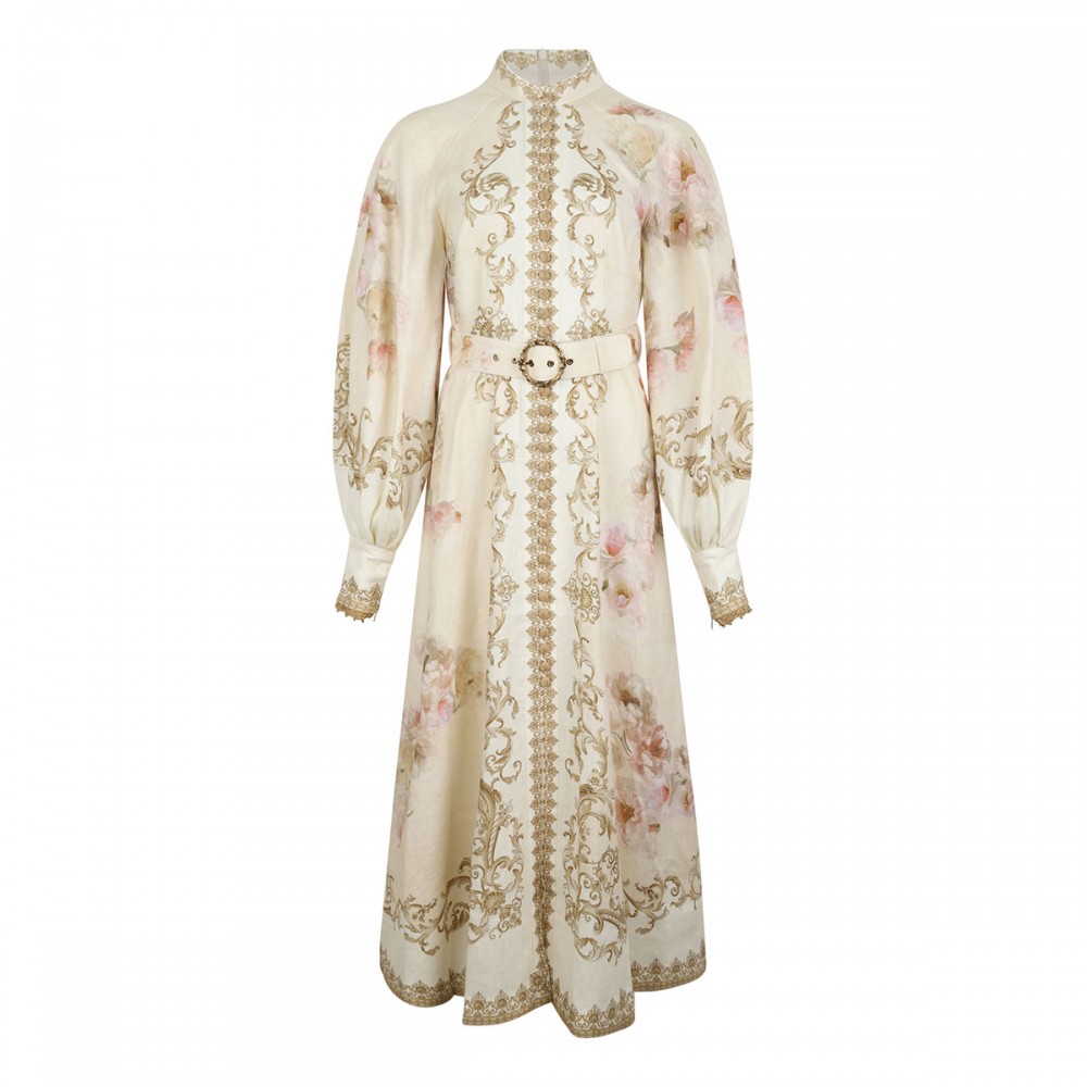 Hypnotic buttoned midi dress