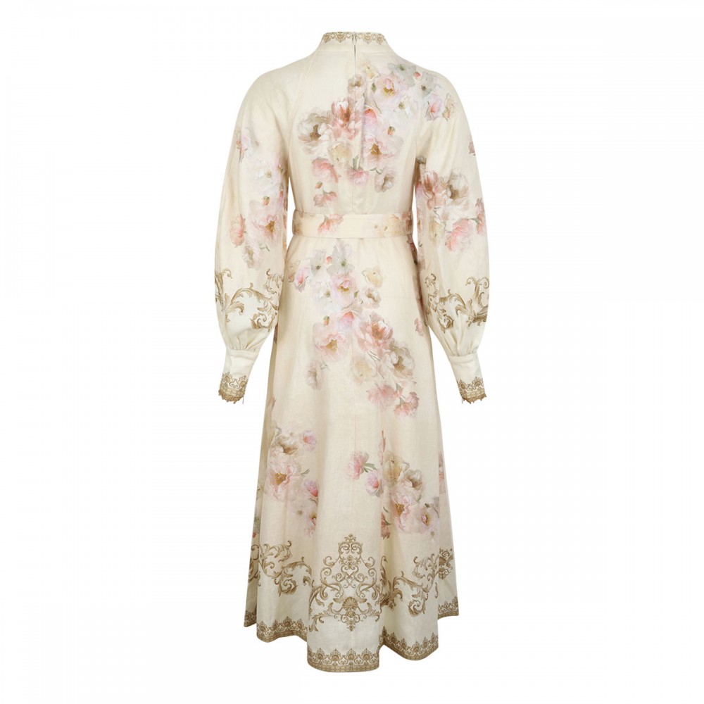 Hypnotic buttoned midi dress