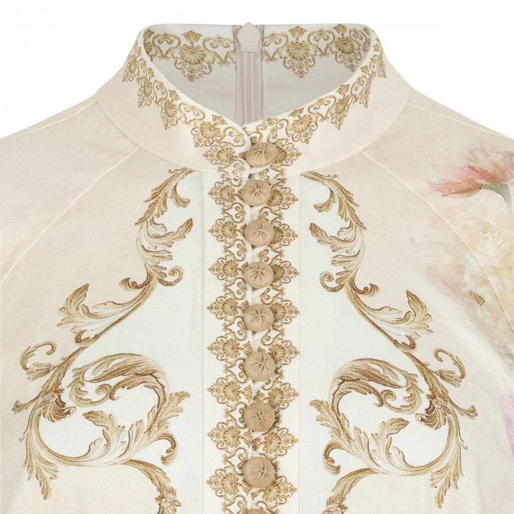 Hypnotic buttoned midi dress