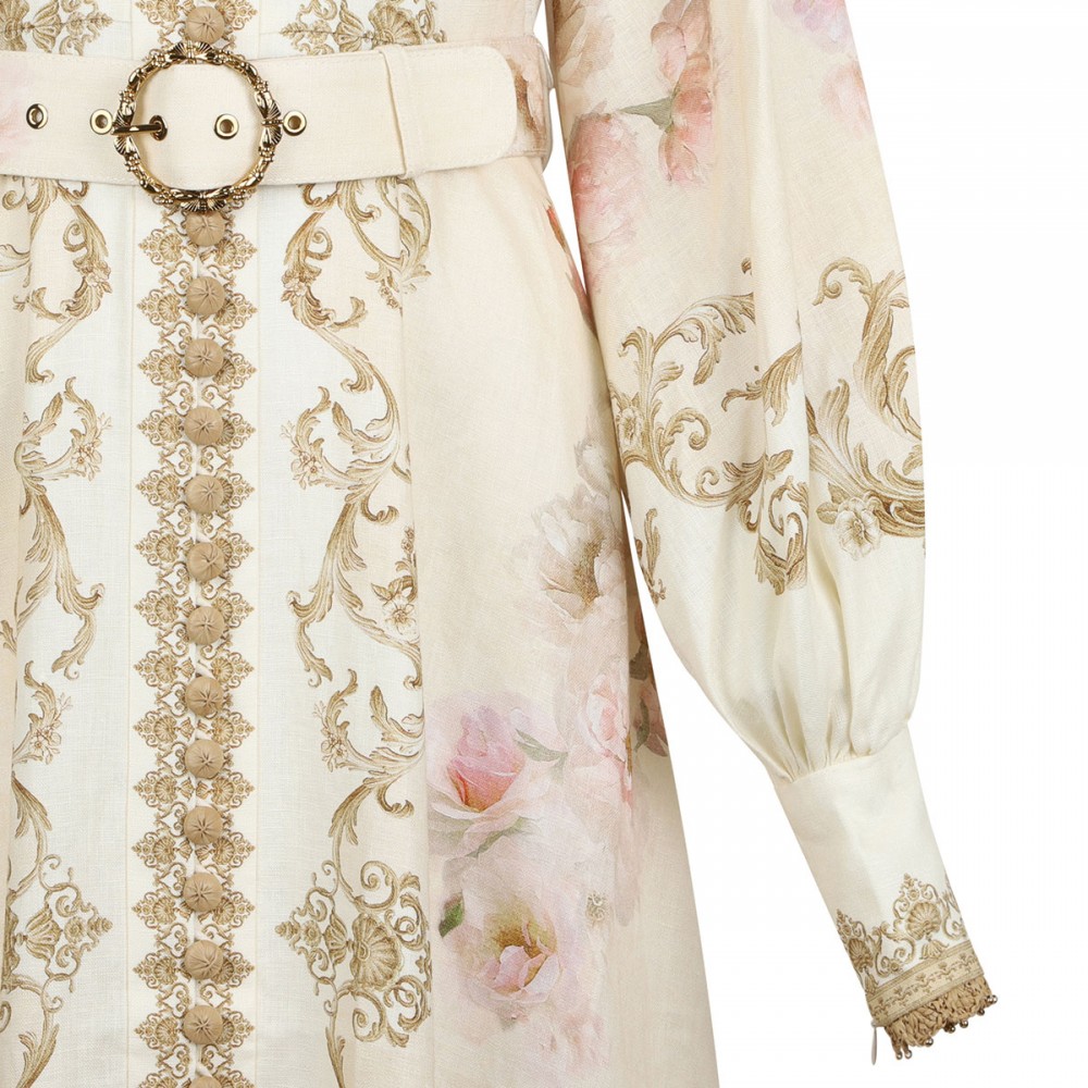 Hypnotic buttoned midi dress