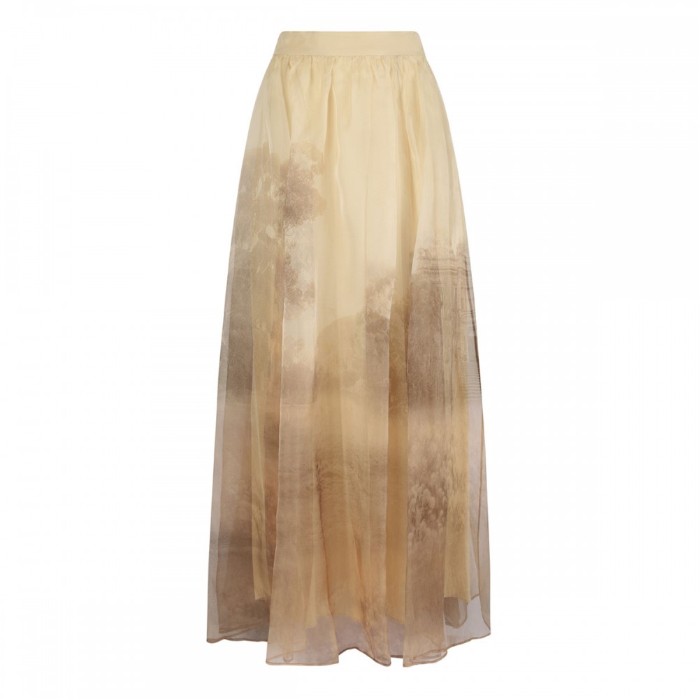 Memento organza maxi skirt